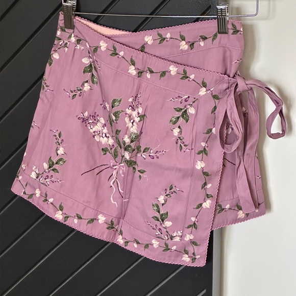 Agua Bendita wisteria wrap skirt/coverup. Size XS-S. Almost NEW with tags! - Picture 2 of 6